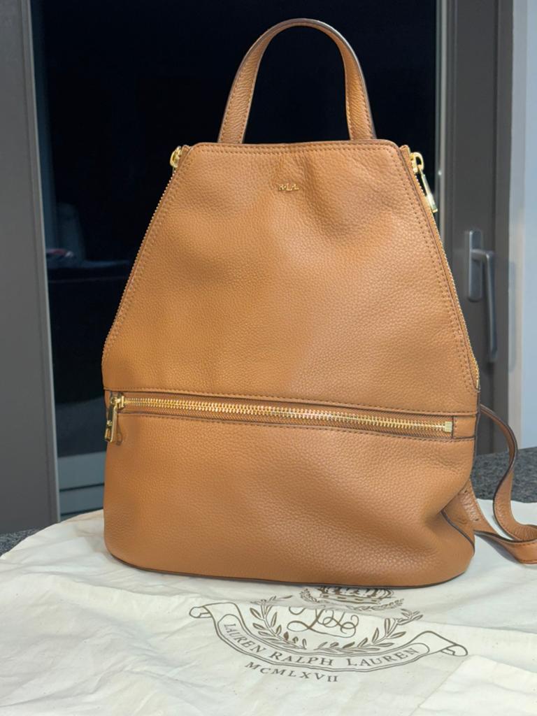 Handtas/rugzak Ralph lauren, leer, nooit gebruikt, Enlèvement, Neuf, Sac à main