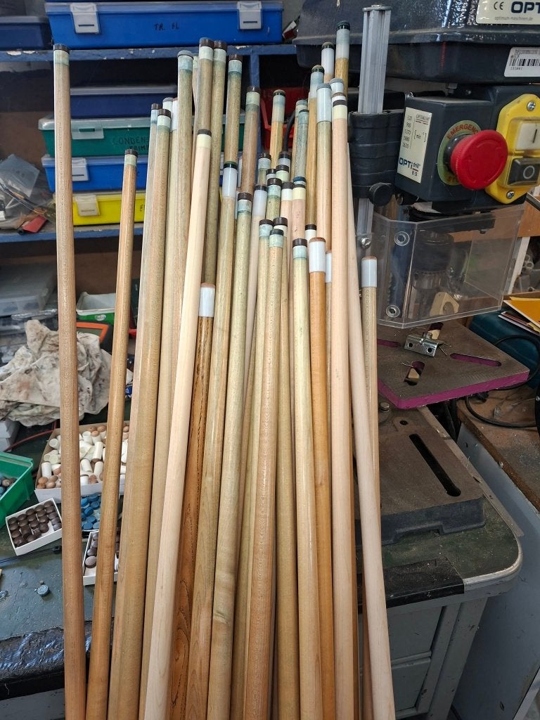 Biljartstokken vanaf 9 euro., Sport en Fitness, Ophalen, Gebruikt, Keu of Ballen