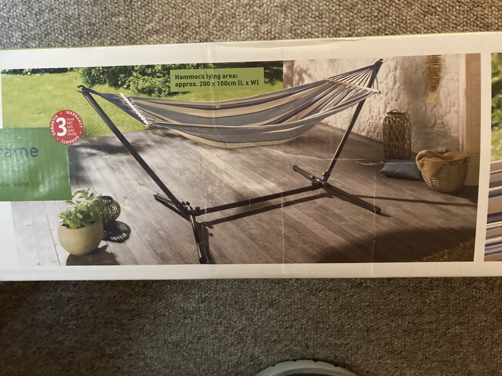 hangmat, Tuin en Terras, Hangmatten, Nieuw, Eenpersoons, Met standaard, Buiten, Ophalen