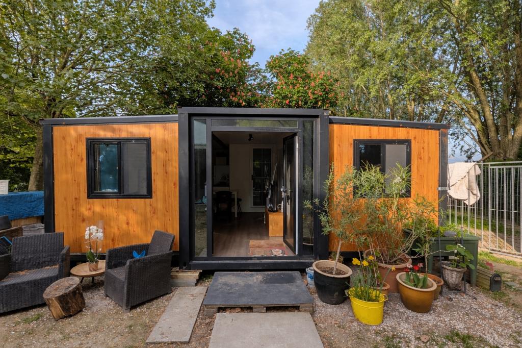 tiny house te koop, Ophalen