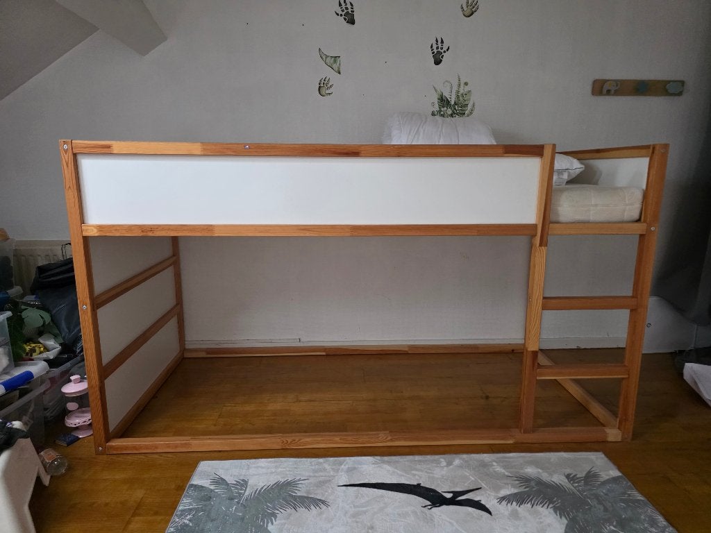 Lit kura ikea enfant, Enlèvement, Utilisé, Lit mi-hauteur mezzanine