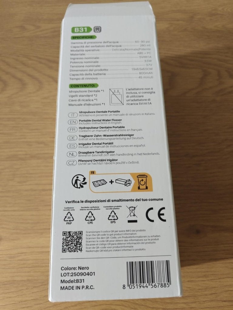 Irrigateur buccal et hydropulseur nouveau, Enlèvement ou Envoi, Neuf, Hygiène bucco-dentaire