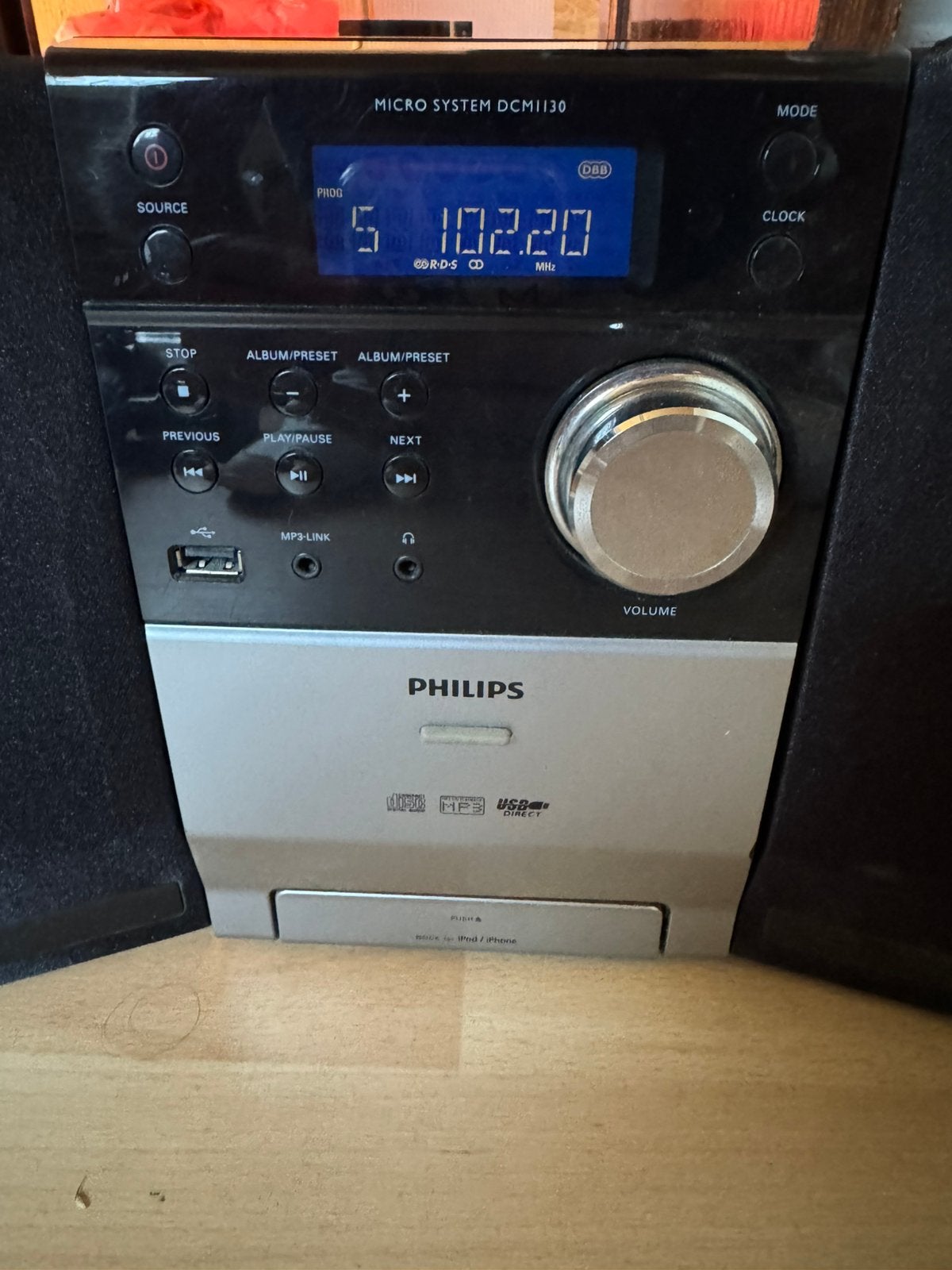 Philips DCM1130/12 – Microchaîne / station audio, Audio, Tv en Foto, Ophalen, Gebruikt, Cd-speler, Philips