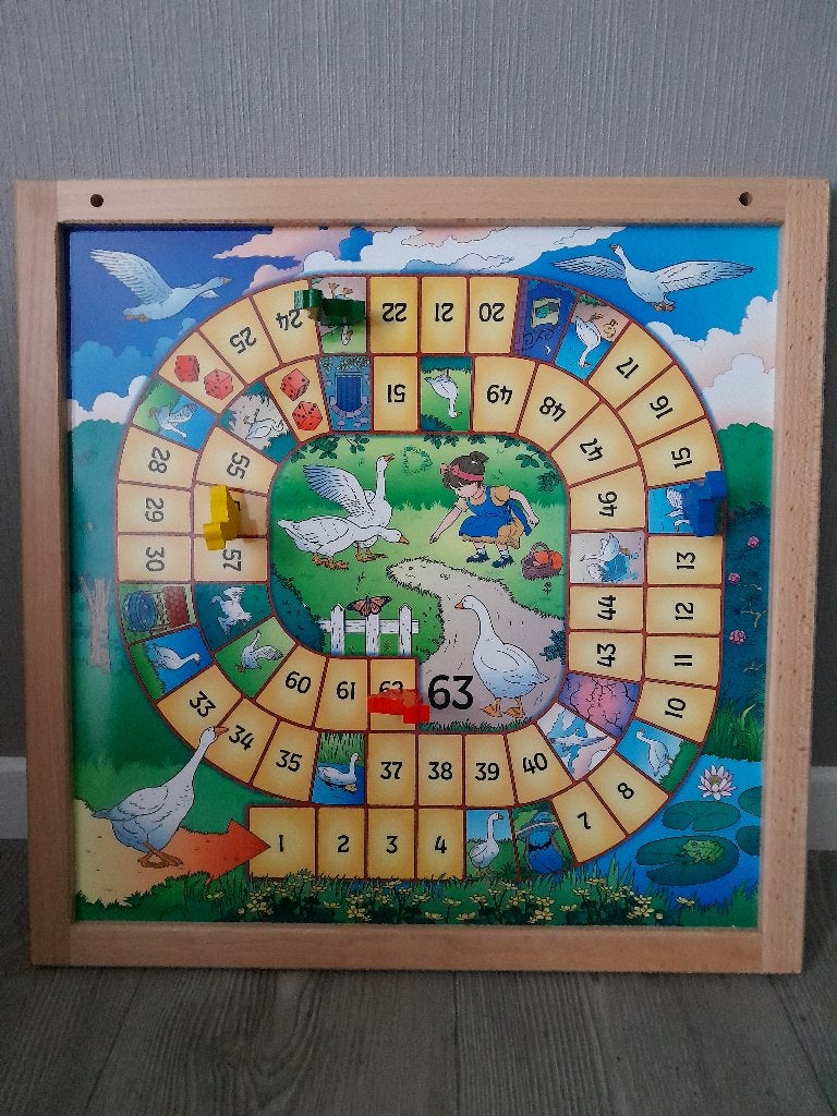 Ganzenbord, Een of twee spelers, Ophalen, Zo goed als nieuw, Overig