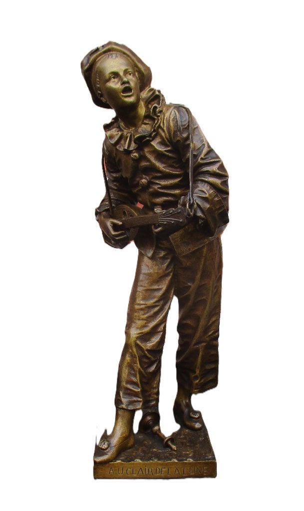 Eutrope Bouret ( 1833 - 1906 ) Bronzen beeld, Gemerkt, Ophalen of Verzenden, Brons, 20 - 50 cm