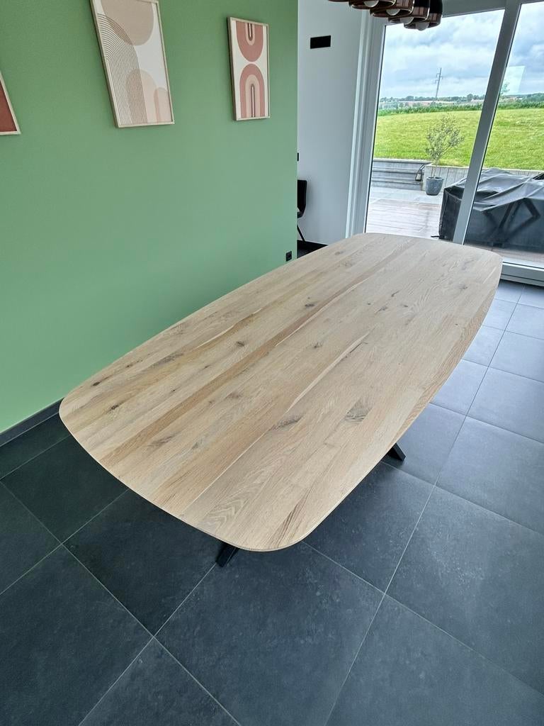 Table de salle à manger en chêne 240x110cm, Maison & Meubles, Tables | Tables à manger, Comme neuf, 100 à 150 cm, Enlèvement, Chêne
