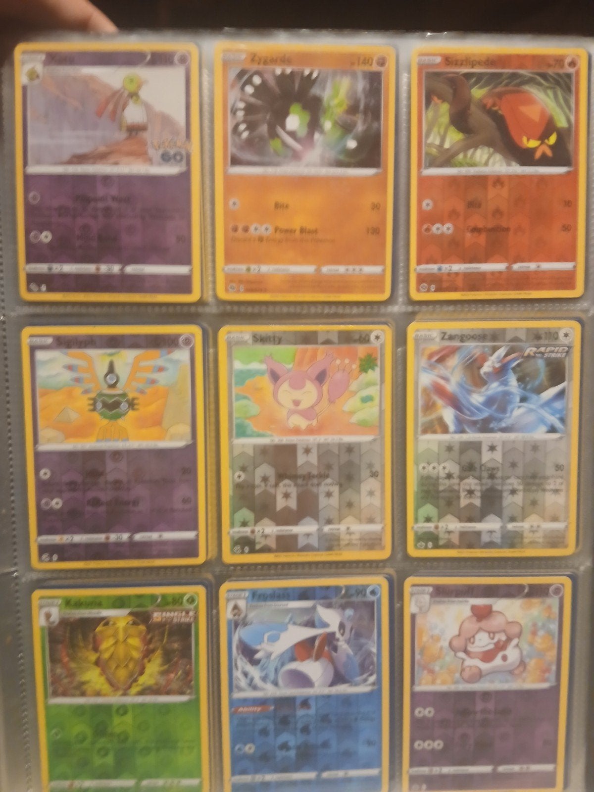 9 pokémon kaarten, Ophalen of Verzenden, Zo goed als nieuw, Meerdere kaarten, Foil
