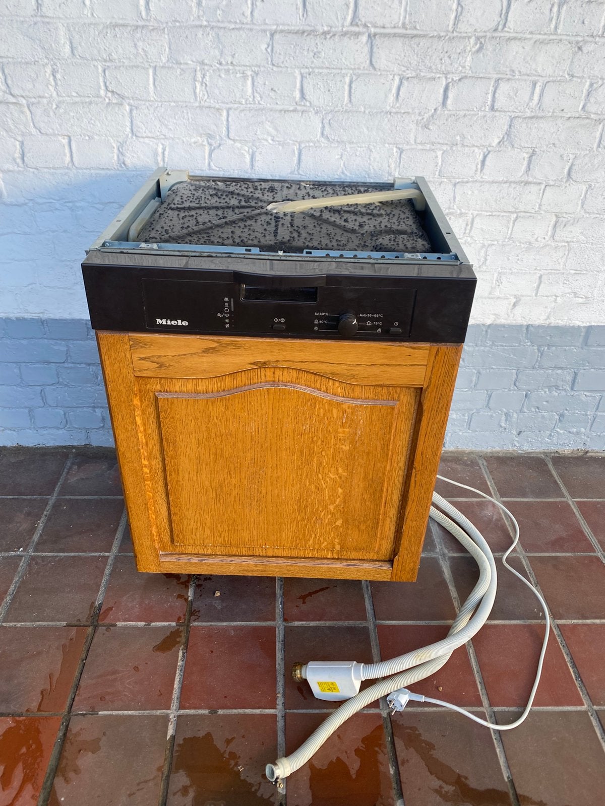 Miele inbouw vaatwasmachine, Ophalen, Gebruikt, Inbouw, 45 tot 60 cm
