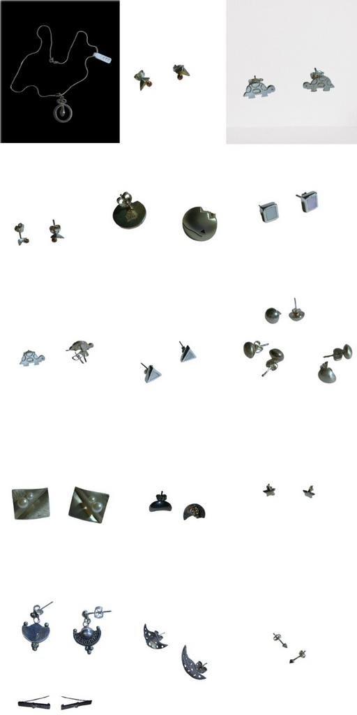 Uniek set handgemaakte sieraden aan, Enlèvement ou Envoi, Argent, Neuf, Avec strass