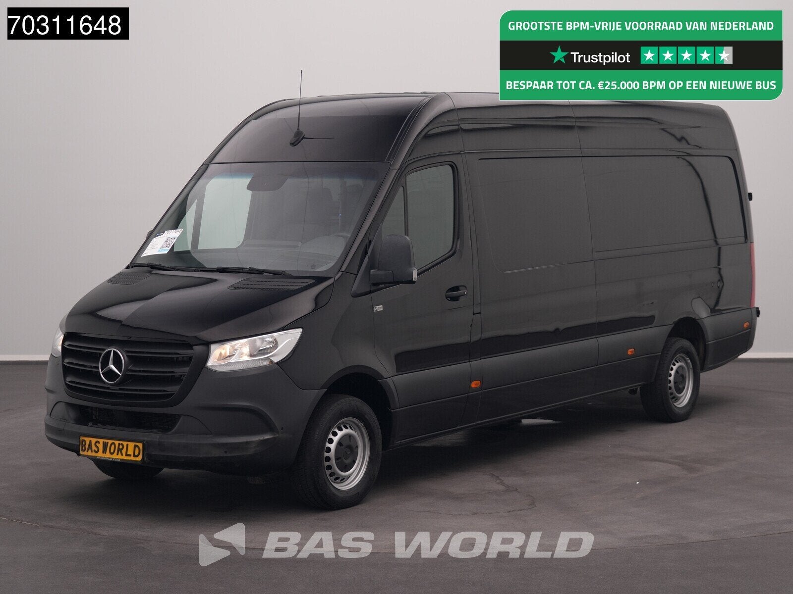 Mercedes Sprinter 317 CDI Automaat 3,5t Trekhaak 170PK L3H2, Autos, Camionnettes & Utilitaires, Cuir, Achat, Euro 6, Entreprise