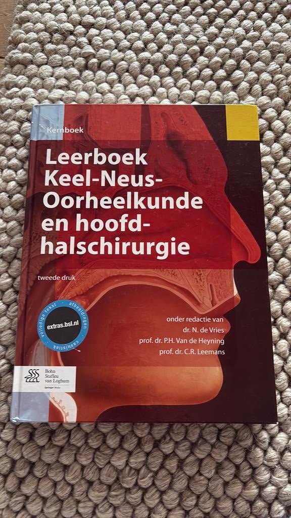 Leerboek keel-neus-oorheelkunde en hoofd-halschirurgie, Boeken, Ophalen of Verzenden