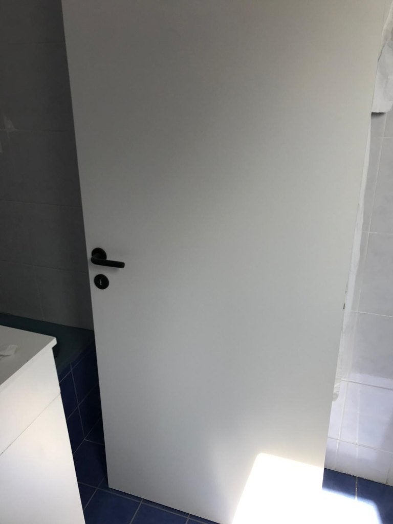 Witte binnendeuren met zwarte klinken, Doe-het-zelf en Bouw, Ophalen, 80 tot 100 cm, Binnendeur