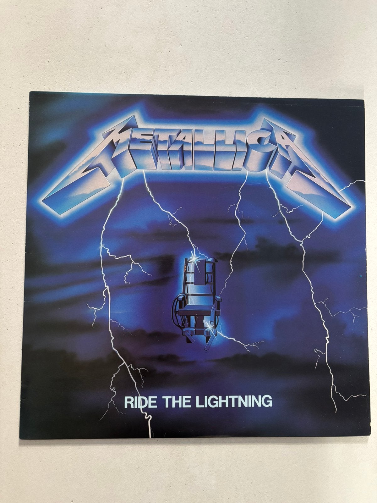Lp 1984 UK metallica - ride the lightning near mint!, Cd's en Dvd's, Vinyl | Hardrock en Metal, Ophalen of Verzenden, Zo goed als nieuw