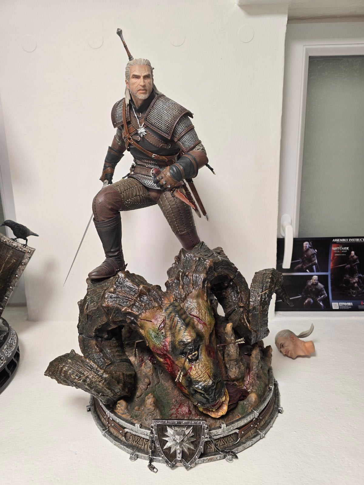 Vente statue Geralt de riv the witcher, Ophalen of Verzenden