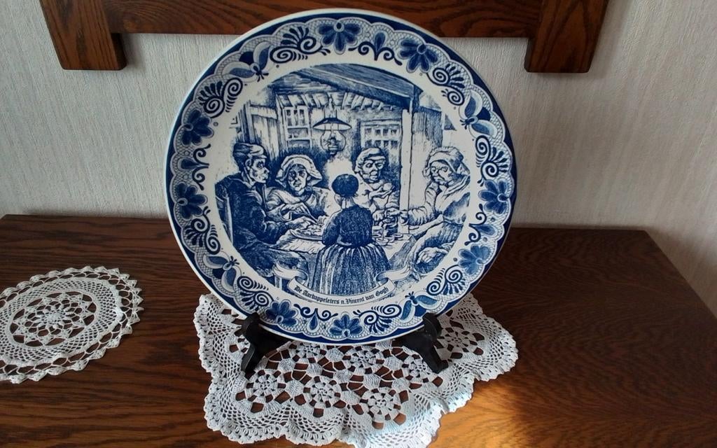 Prachtig bord Delft blauw, Ophalen