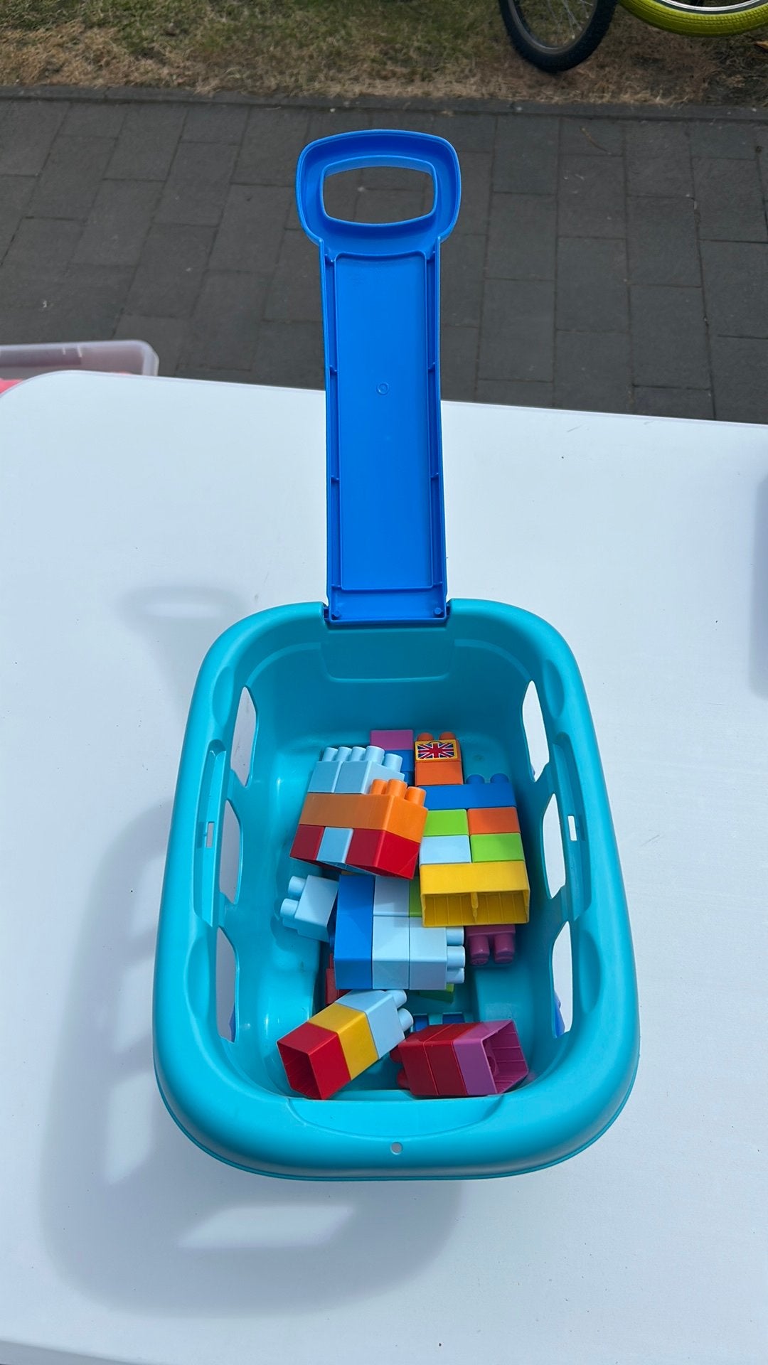 Duplo blokken in karretje, Ophalen, Zo goed als nieuw, Duplo
