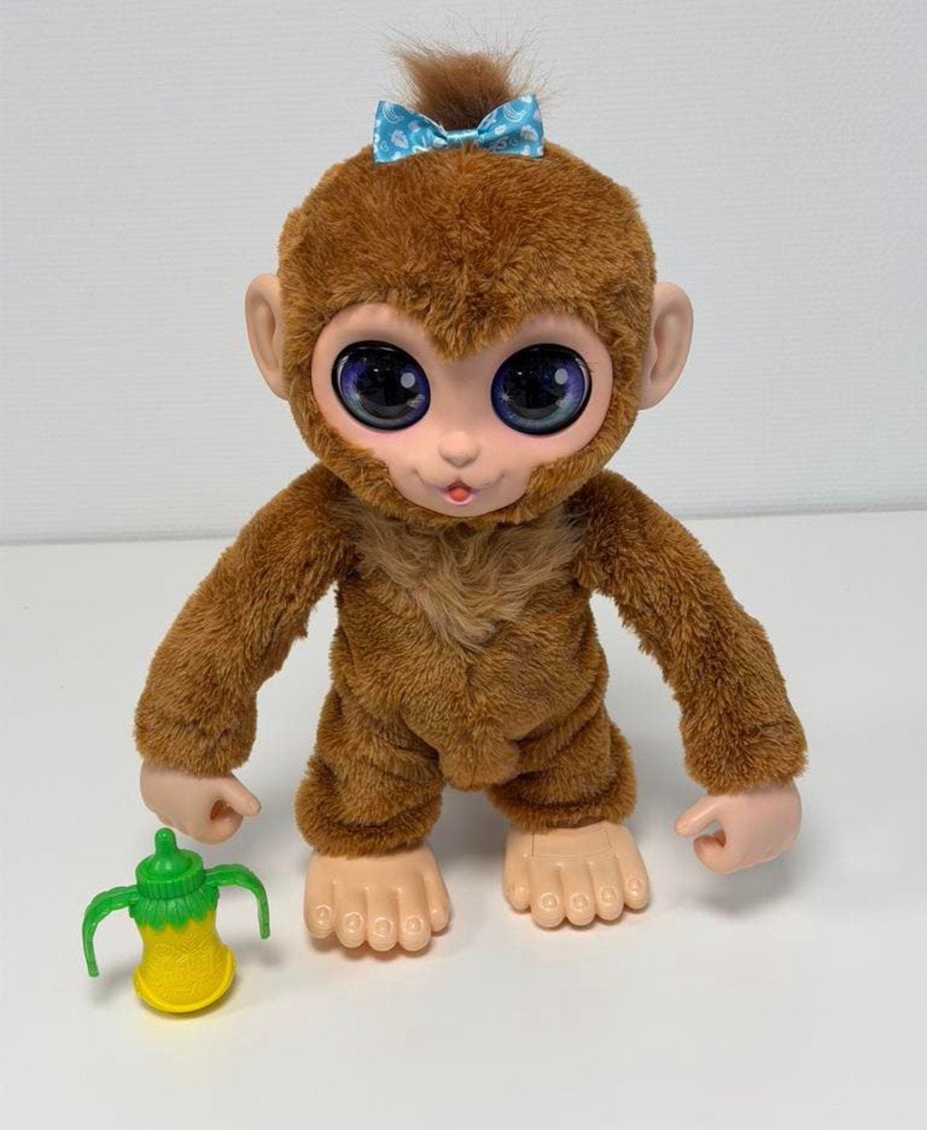 FurReal Peanut The Playful Monkey Interactieve Aap + flesje, Verzamelen, Ophalen of Verzenden, Zo goed als nieuw