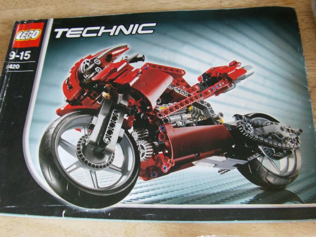lego,  Technic:: Riding Cycle: Street Bike 8420, jaar 2005, Compleet, Gebruikt, Lego, Ophalen of Verzenden