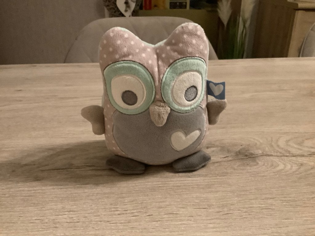 Baby Tiamo uil pluche character (19 cm), Kinderen en Baby's, Speelgoed | Knuffels en Pluche, Overige karakters, Overige typen