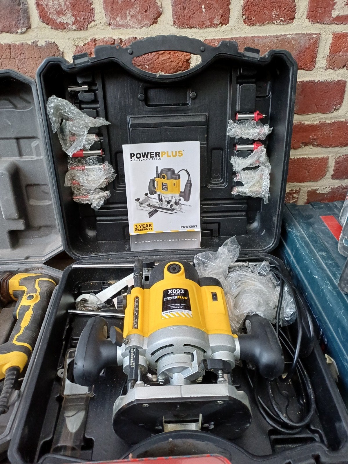 Werk gerief freesmachine power plus, Ophalen