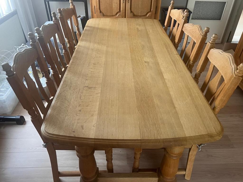 Eiken eetkamer, Ophalen, Zo goed als nieuw