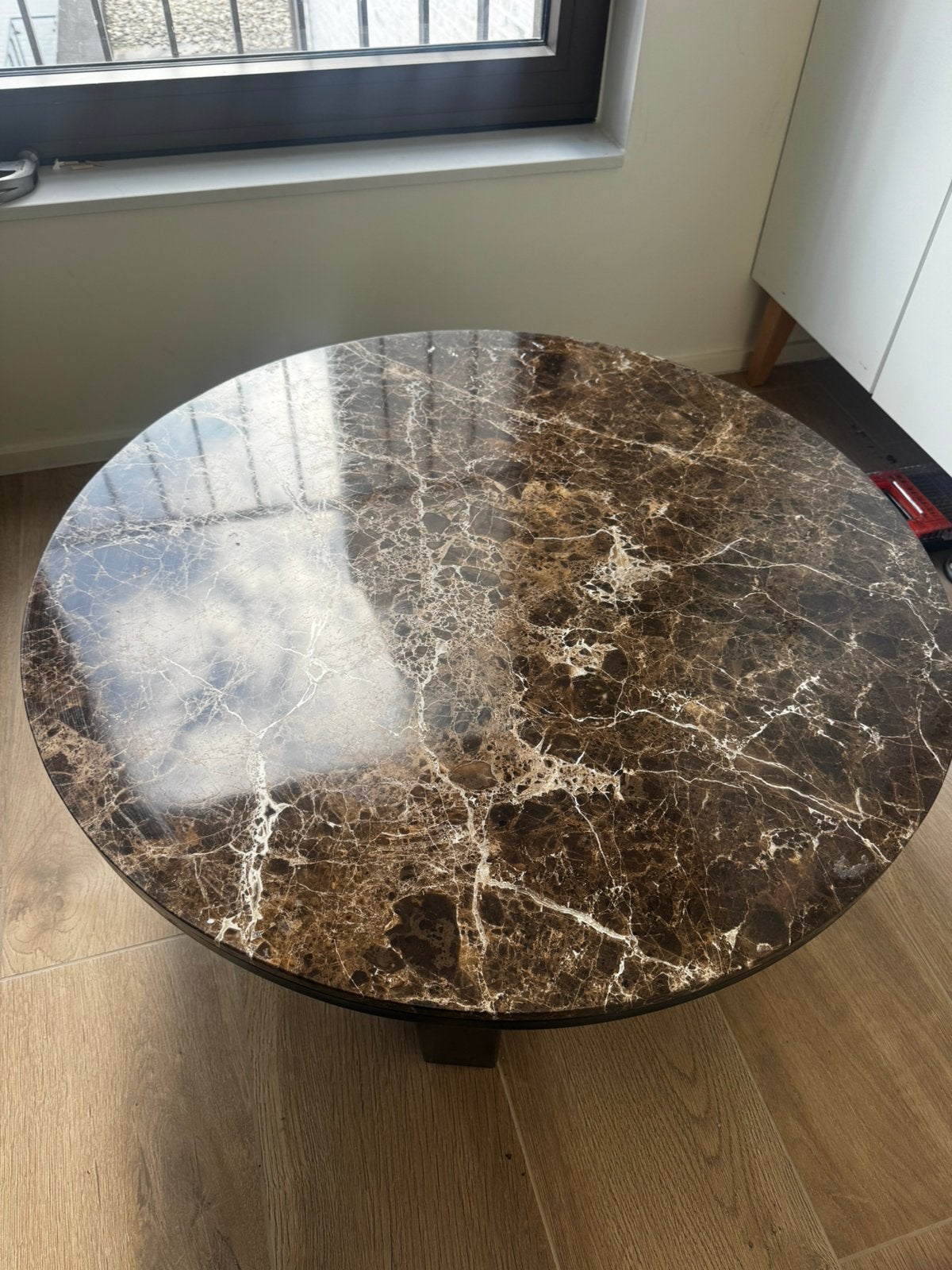 Richmond marmeren salon tafel, Huis en Inrichting, Ophalen, Gebruikt
