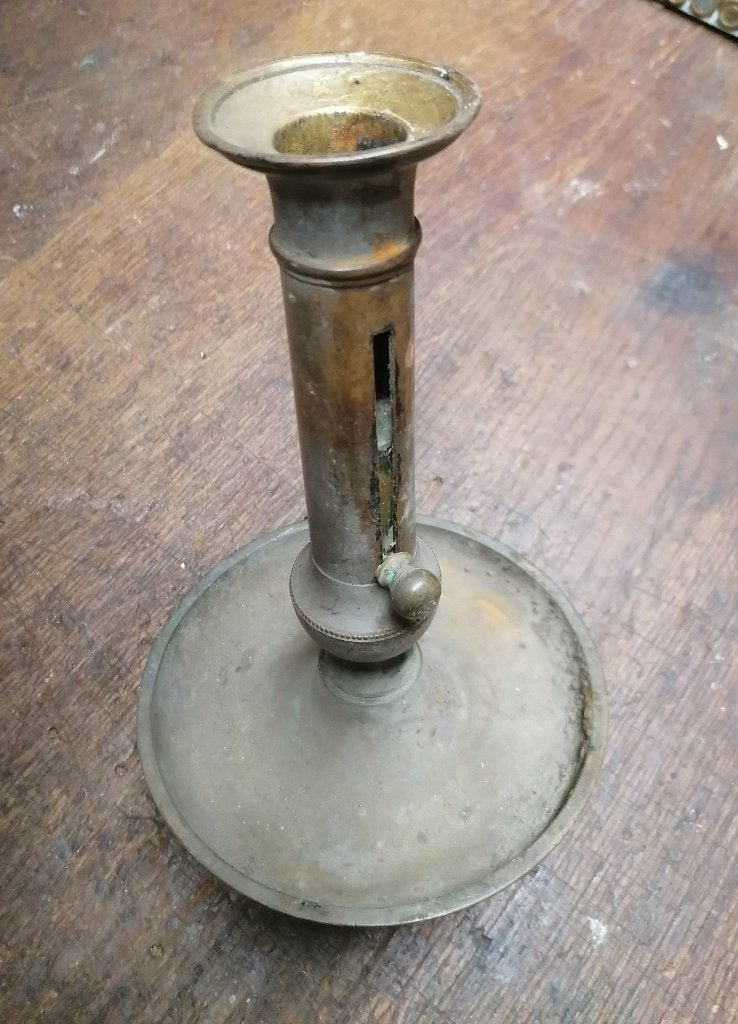 Bougeoir ancien, Envoi, Cuivre ou Bronze