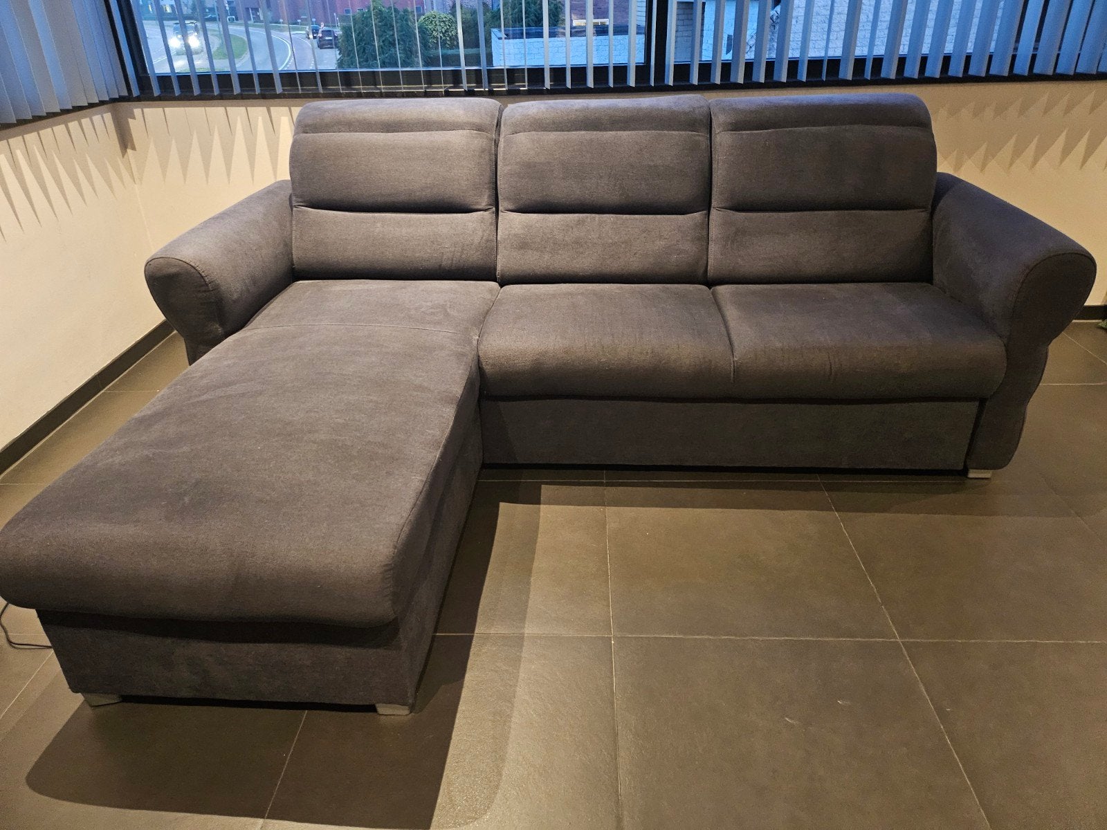 Zetel, slaapbank met opbergruimte, Ophalen, Gebruikt, Stof