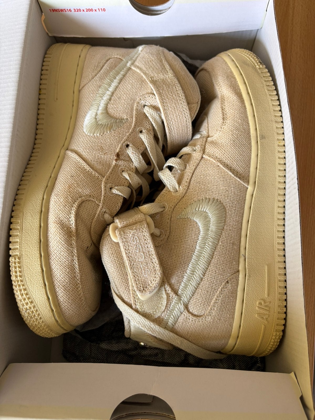 Nike air force 1 mid x stussy, Kleding | Heren, Overige kleuren, Ophalen of Verzenden, Zo goed als nieuw, Sneakers