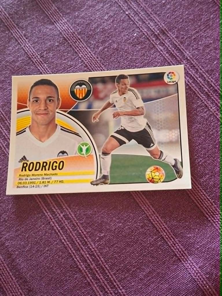 Panini / Sticker / Rodrigo / Valencia C.F. / 2016-2017, Verzamelen, Sportartikelen en Voetbal, Ophalen of Verzenden, Nieuw, Poster, Plaatje of Sticker