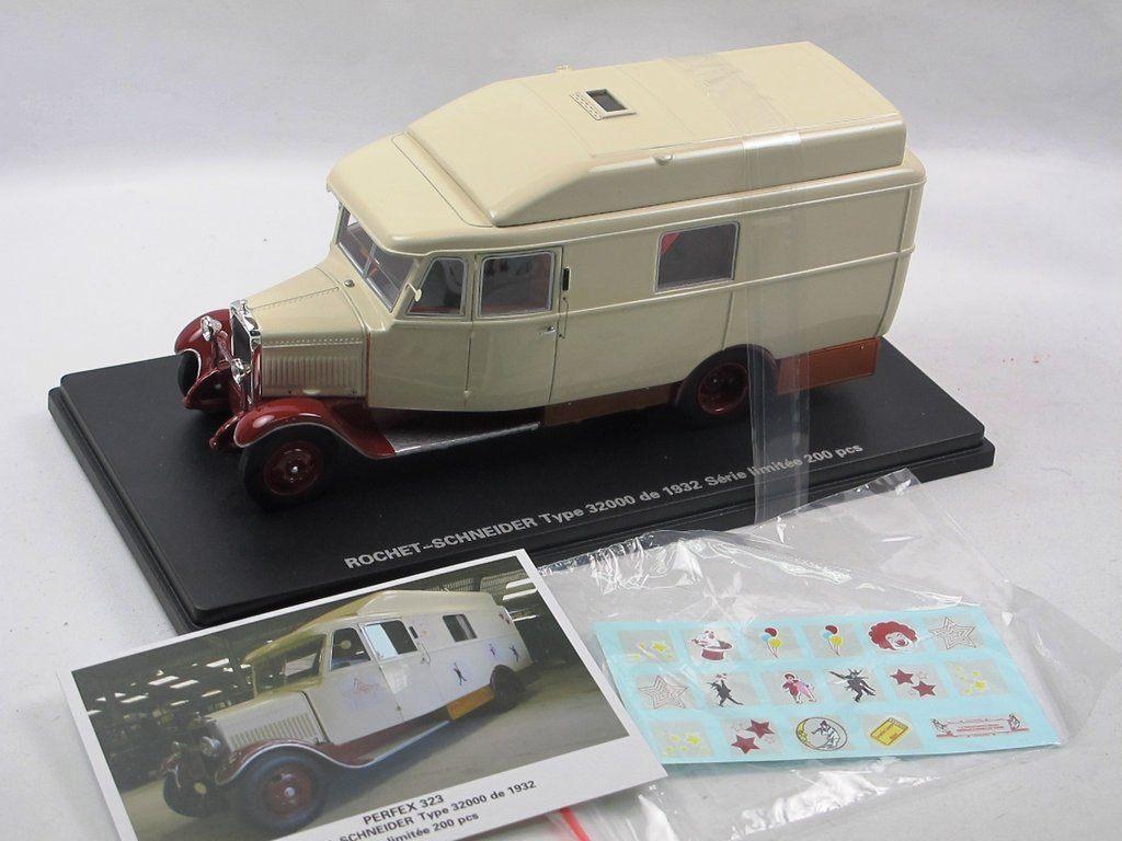 1:43 Perfex 323 Rochet Schneider Forain motorhome 1932, Hobby en Vrije tijd, Modelauto's | 1:43, Nieuw, Overige typen, Overige merken
