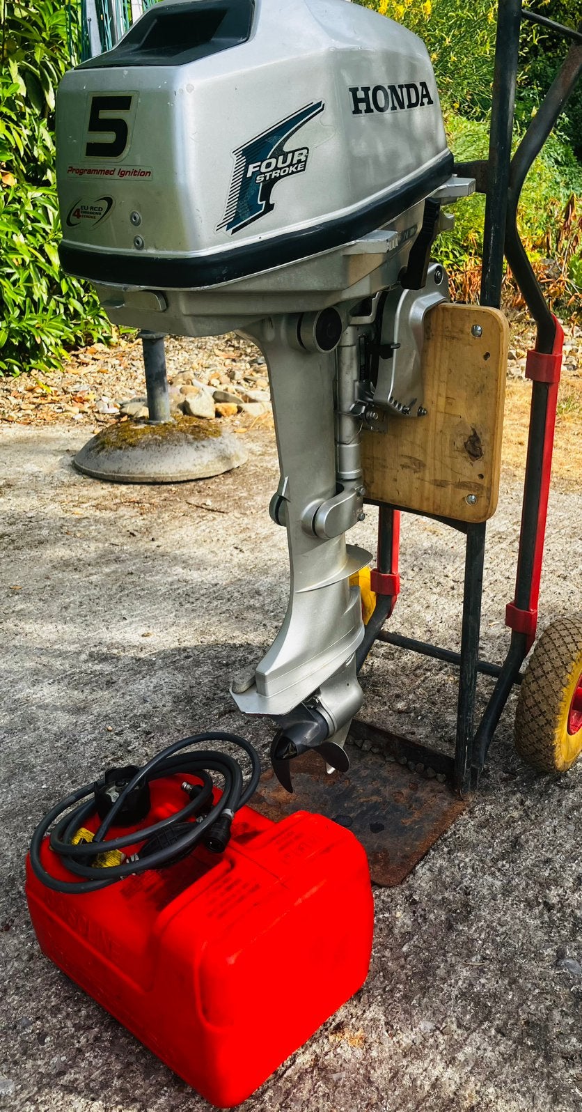 Honda BF5A — 5 CV 4 Temps — 2007 — Uitstekende staat, Watersport en Boten, Buiten- en Binnenboordmotoren, Gebruikt, Ophalen
