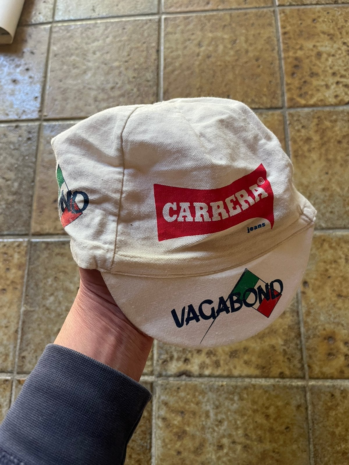 Wielerpet koerspet wielrenner Carrera, Verzamelen, Ophalen, Gebruikt