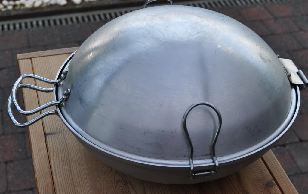 Wok portugais ( cataplane )verrouillable, Enlèvement, Comme neuf, Aluminium, Wok