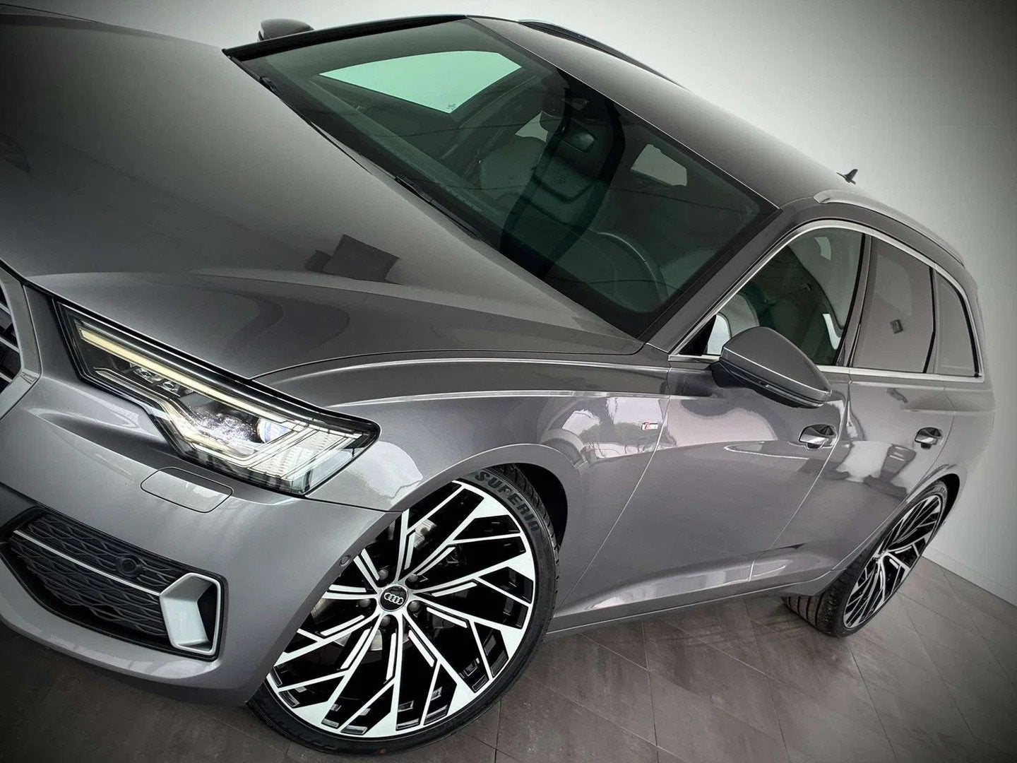 Audi A6 BREAK 2.0 TDi Quattro FULL S-LINE-COCKPIT-CARPLAY-CA, Argent ou Gris, Commande vocale, Euro 6, Entreprise