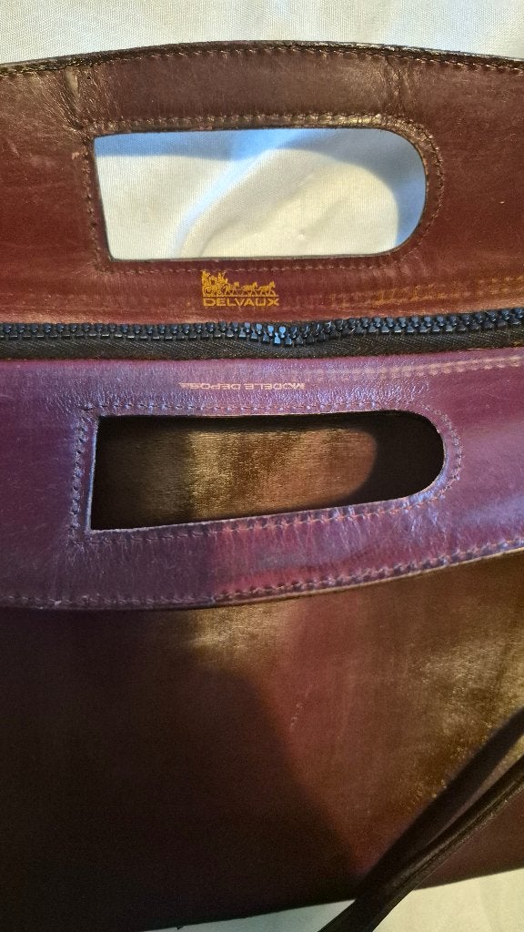 Delvaux vintage handtas, Ophalen of Verzenden, Gebruikt, Overige kleuren, Overige typen