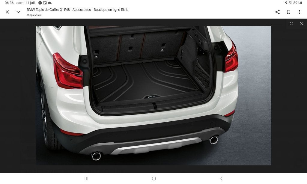 Tapis de coffre bmw x1 origine, Enlèvement ou Envoi, Comme neuf