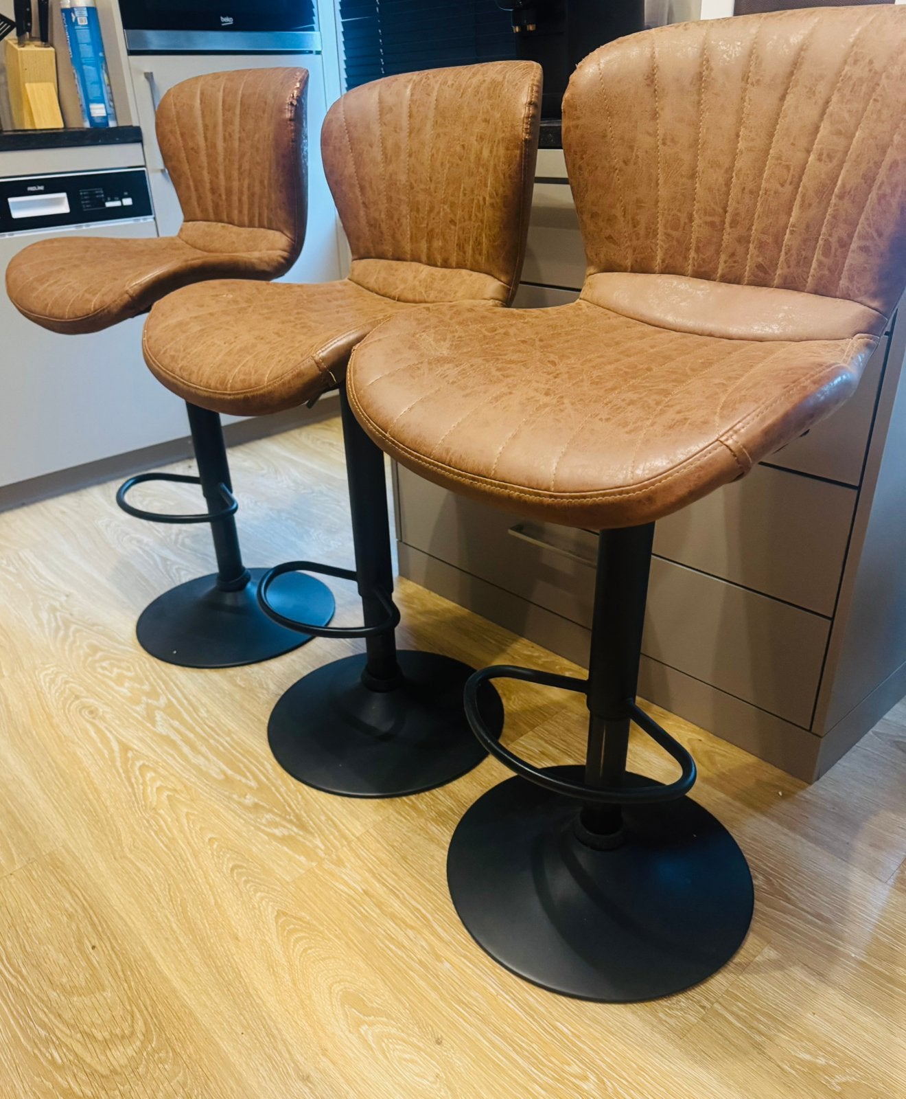 Barstoelen te koop (3stuks), Enlèvement, Utilisé, Réglable en hauteur