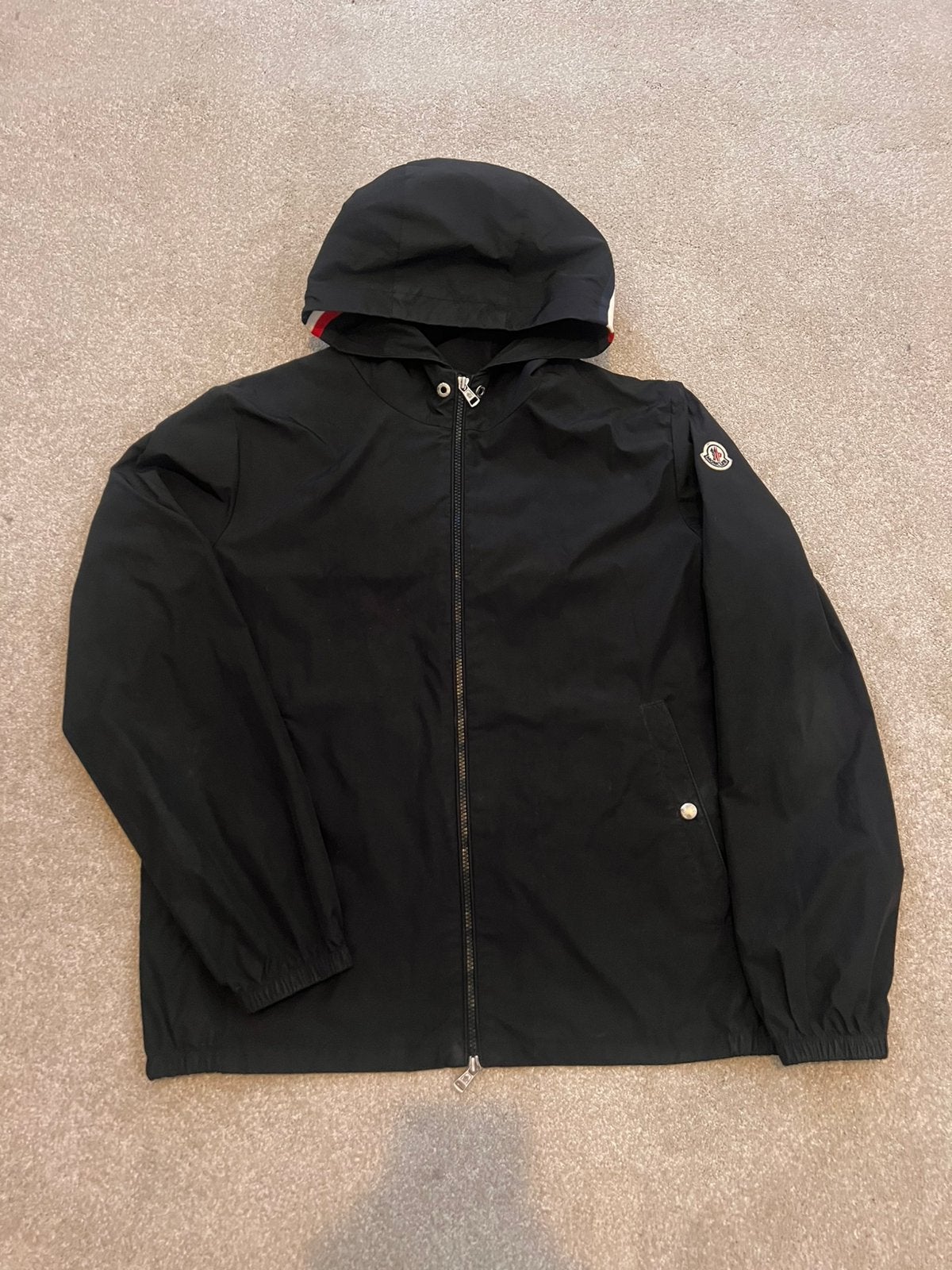 Moncler windbreaker, Ophalen of Verzenden, Gedragen, Maat 56/58 (XL), Zwart