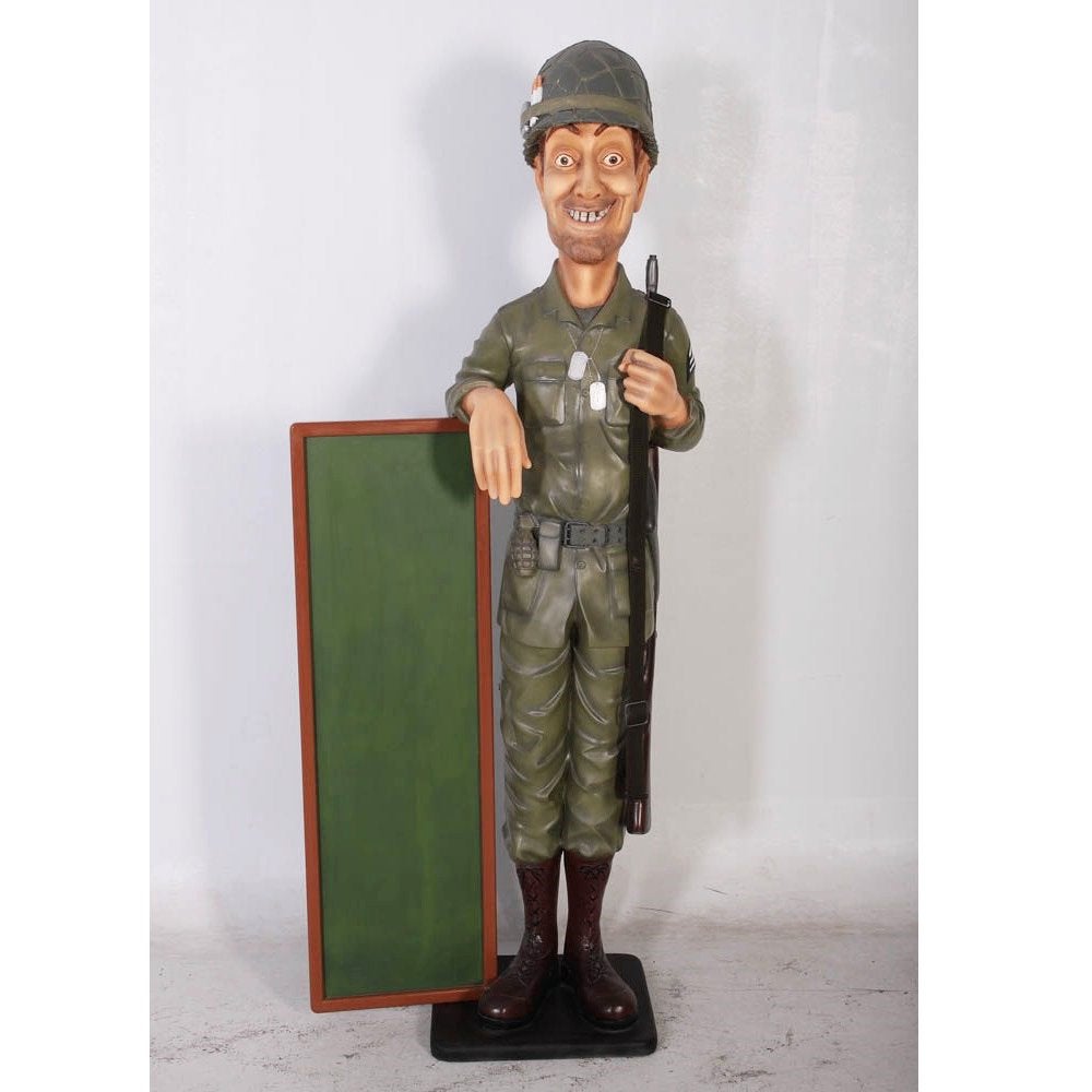 Skinny soldaat — Soldaat-standbeeld, hoogte 180 cm, Ophalen, Nieuw