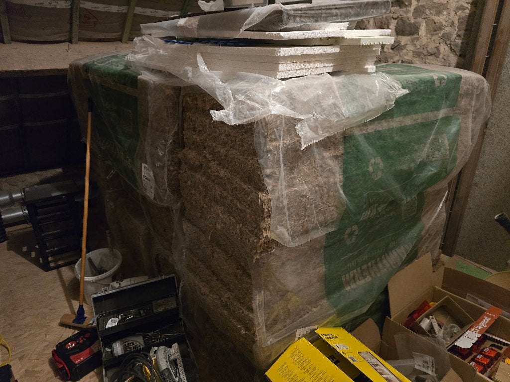 Gramitherm 80mm - 55m², Bricolage & Construction, 15 m² ou plus, 8 à 12 cm, Comme neuf, Enlèvement