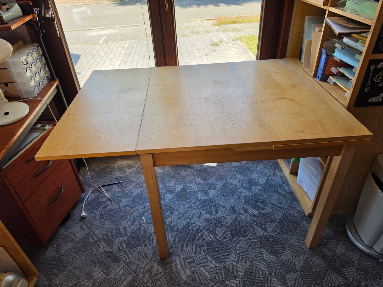 tafel uittrekbaar beide zijde, 100 à 150 cm, Cinq personnes ou plus, Enlèvement, 50 à 100 cm