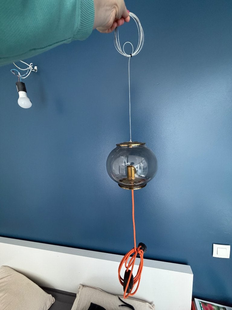 Paire luminaires, Enlèvement, Comme neuf, Verre