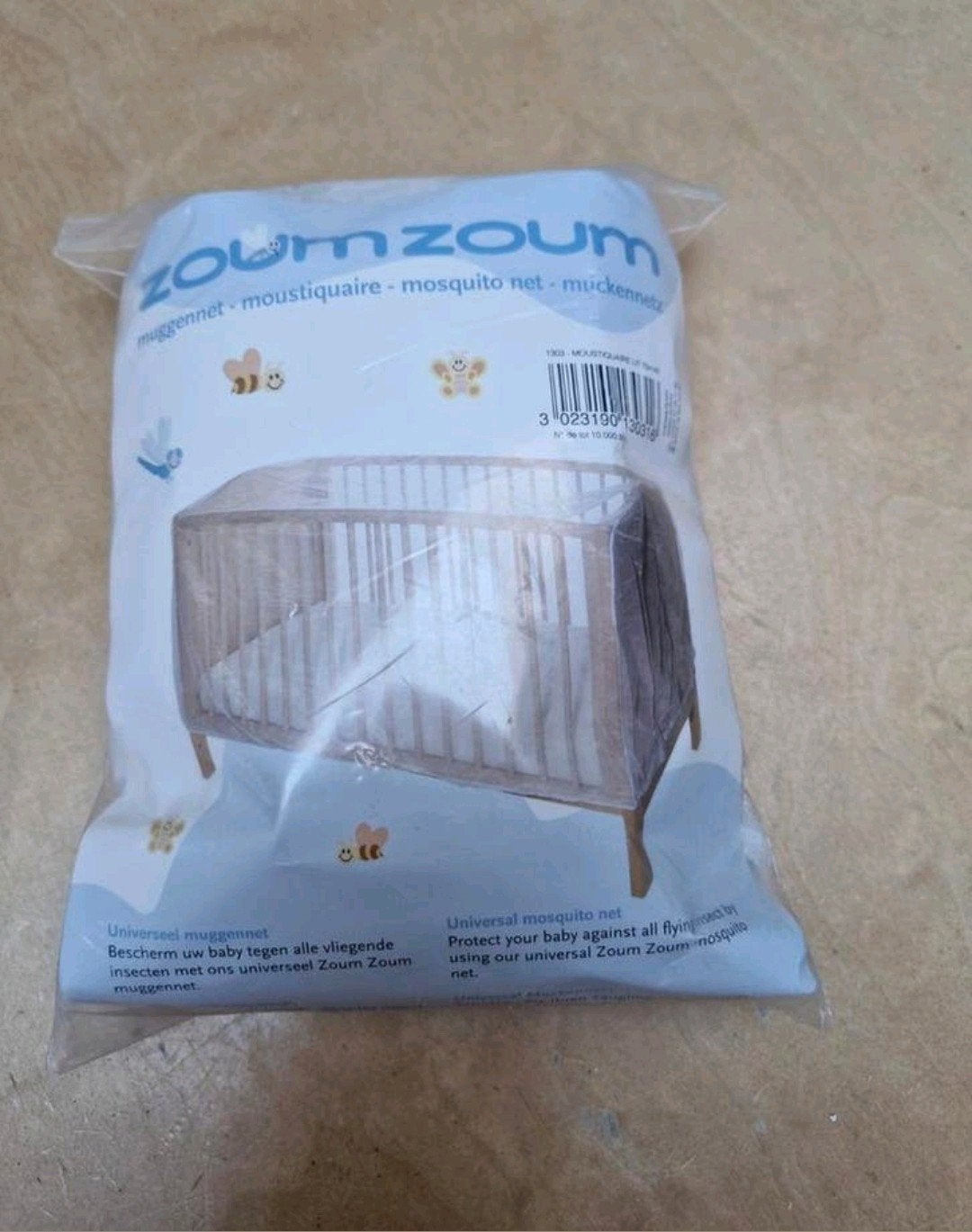Muggennet babybed zoumzoum, Kinderen en Baby's, Ophalen of Verzenden, Zo goed als nieuw