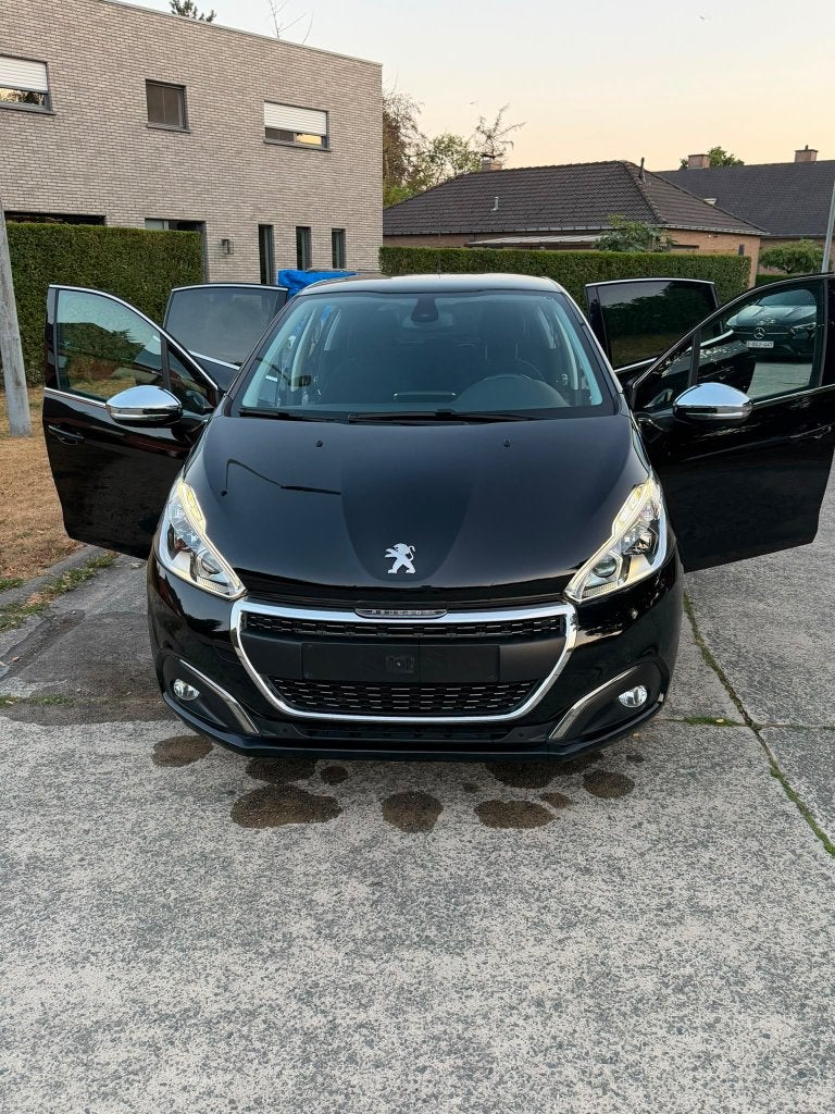 Peugeot 208 (nieuwstaat), Auto's, Leder en Stof, Zwart, Particulier, 1200 cc
