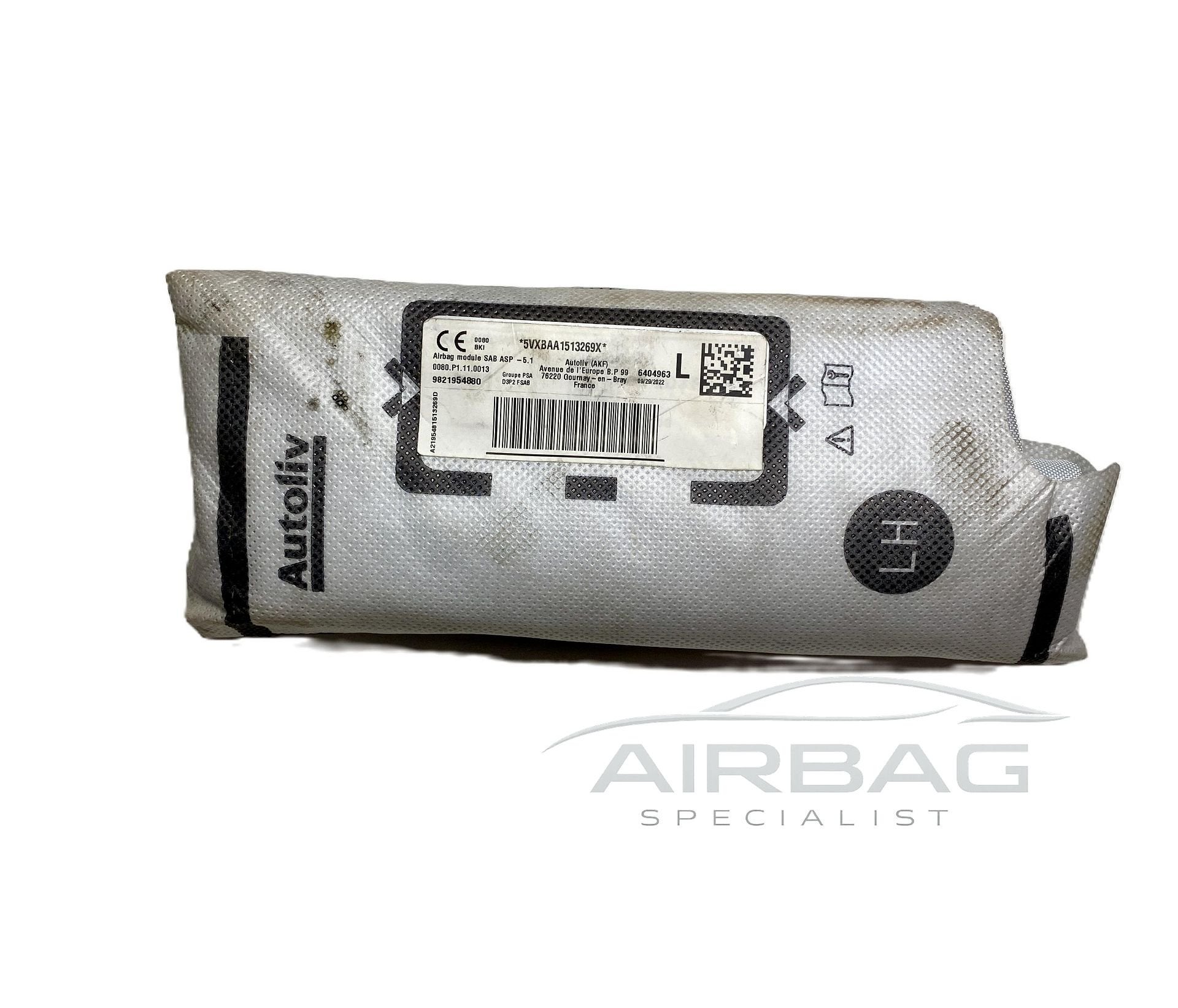 Peugeot 208/2008 2020+ stoel airbag Links 9821954880, Auto-onderdelen, Gebruikt, -, -, Ophalen of Verzenden