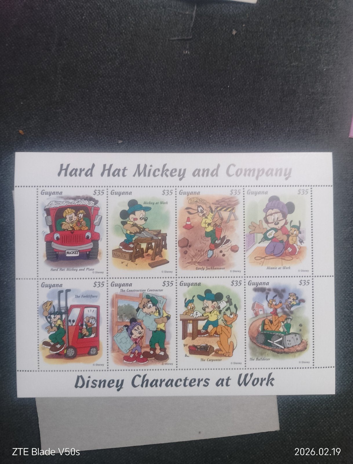 Timbres Wald Disney Postfrisch, Enlèvement ou Envoi