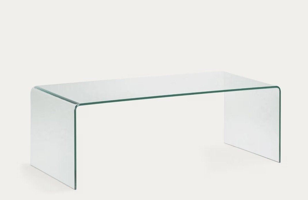 Table basse en verre Kave Home/Modèle Burano, Ophalen, 100 tot 150 cm, 50 tot 100 cm, Design et minimaliste