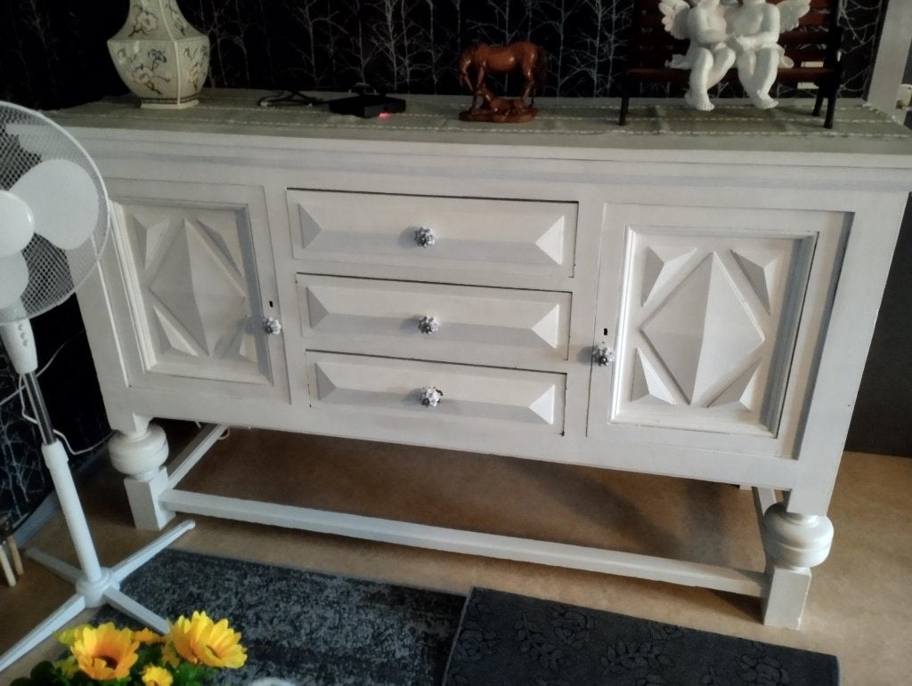 eiken dressoir, Ophalen, Gebruikt, Met deur(en), 150 tot 200 cm