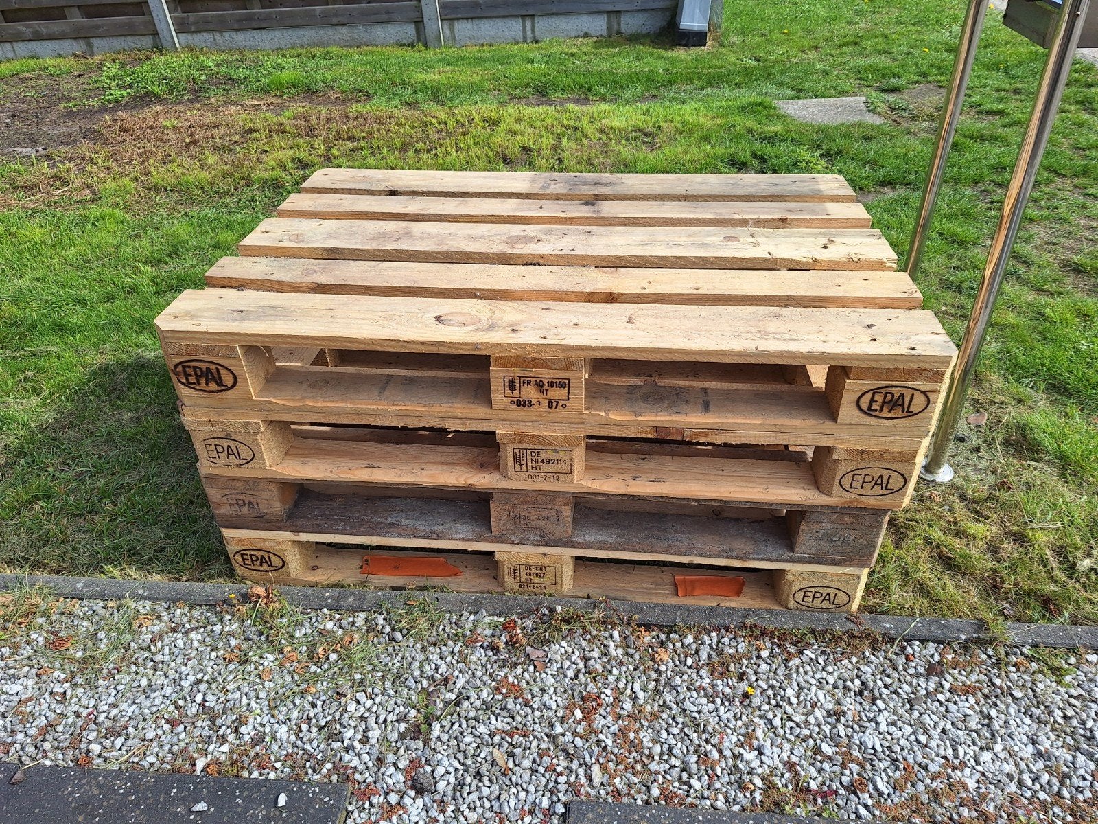 europallet 4 stuks, Bricolage & Construction, Enlèvement